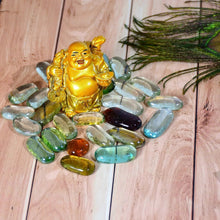 Glass Gem Stone, Flat Round Marbles Pebbles for Vase Fillers, Attractive pebbles for Aquarium Fish Tank. - Justgrabit Inc.