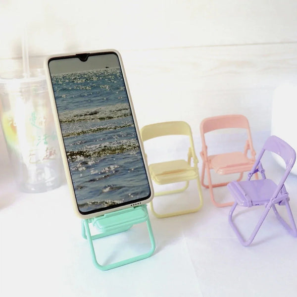 1 Pc Chair Stand With Box As A Mobile Stand For Holding And Supporting Mobile Phones Easily. - Justgrabit Inc.