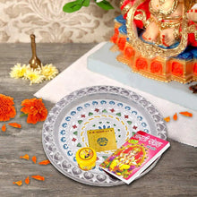 Silver Plated Pooja Thali - Justgrabit Inc.