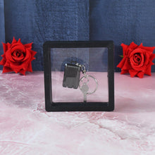 Suitcase Shape Nail Clipper Keychain Key & 3D Floating Frame Display Case (1 Set) - justgrabit.in | Just Grab It