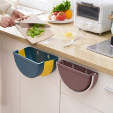 Wall Mounted Hanging Trash Can With Adhesive Hook, Garbage Bin for Kitchen Cabinet Door, Small Collapsible Foldable Waste Bins, Hanging Trash Holder for Bathroom Bedroom Office Car, Portable (1 Pc) - Justgrabit Inc.