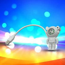USB Intelligent Voice Projector Astro Night Light Projector, Galaxy Light Star Projector, Cartoon Light, LED Light, Desk Lamp, Mini Night Light, Cartoon Reading Lamp, USB Port for Kids Room Adults Bedroom Party Gaming Room - Justgrabit Inc.