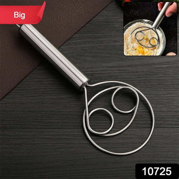 Stainless Steel Danish Dough Whisk - (1 Pc / Big) - justgrabit.in | Just Grab It