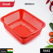 Plastic 1 Pc Kitchen Small Size Dish Rack Drainer Vegetables and Fruits Washing Basket Dish Rack Multipurpose Organizers (29x22CM Mix Color) - Justgrabit Inc.