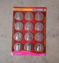 Self - Adhesive Wall Hooks (12 Pcs): Steel, Multipurpose for Home - Justgrabit Inc.