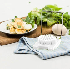 Plastic Multi Purpose Egg Cutter / Slicer with Stainless Steel Wires - Justgrabit Inc.