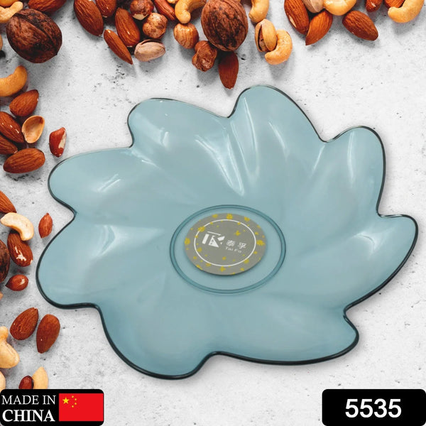Flower Shape Kids Plastic Plate - Multipurpose for Dinner, Snacks & Party Supplies (1pc) - Justgrabit Inc.
