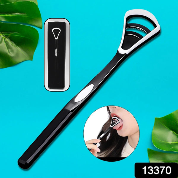 Plastic Dental Tongue Scraper Cleaner Brush (1 Pc) - justgrabit.in | Just Grab It