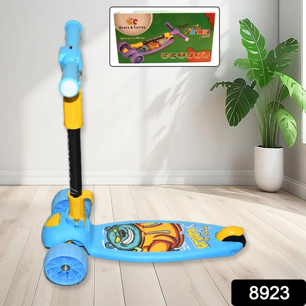 Jumbo Scooter for Kids 2 Wheels Steel Frame Large Foldable & Height Adjustable - Justgrabit Inc.