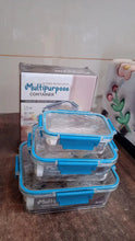 Multipurpose Plastic Containers / Lunch Boxes (3 Pcs Set / 1500, 750, 350 ML Approx) - Justgrabit Inc.