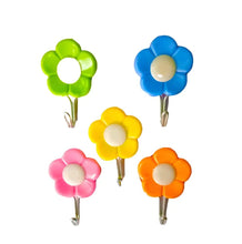 Plastic Self - Adhesive Flower Shape Hooks (Pack of 5) - Justgrabit Inc.