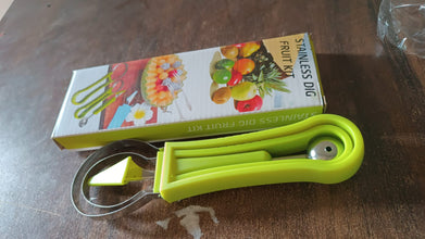 Professional 3 in 1 Stainless Steel Watermelon Cutter Fruit Carving Tools Set (1 Set) - justgrabit.in | Just Grab It