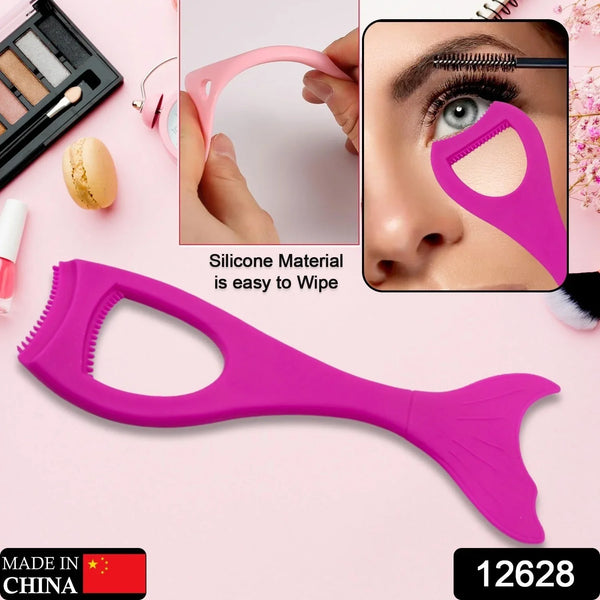 Multifunctional Easy To Clean Curved Silicone Eyeliner Stencils Wing Tips Quick Reusable for Makeup Tool for Beginners, Eyelashes Brush Curler Comb Eye Makeup Tool Female Supply (1 Pc) - Justgrabit Inc.