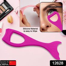 Multifunctional Easy To Clean Curved Silicone Eyeliner Stencils Wing Tips Quick Reusable for Makeup Tool for Beginners, Eyelashes Brush Curler Comb Eye Makeup Tool Female Supply (1 Pc) - Justgrabit Inc.