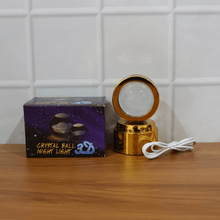 Ganpati Bapa 3D Crystal Ball Night Light with LED Illumination (1 Pc) - justgrabit.in | Just Grab It