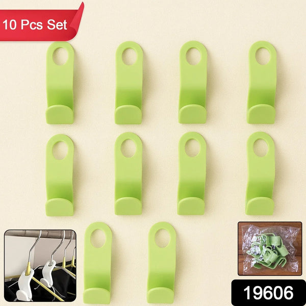Multipurpose Plastic Hanger Hooks (10 Pc) - Justgrabit Inc.