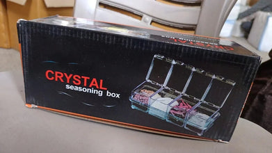 Crystal Seasoning Acrylic Box Pepper Salt Spice Rack - Justgrabit Inc.