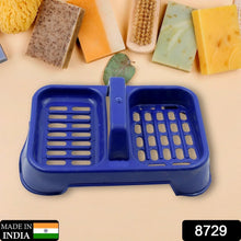 2in1 Plastic Soap Case, Dual Section Soap Holder for Bathroom or Kitchen Sink ,Sabudani(1 Pc / Multicolor) - Justgrabit Inc.