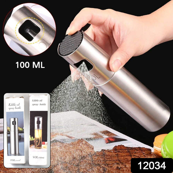Oil Spray Bottle Dosa | Food Grade Stainless Steel Glass Oil Spray Bottle (100 ML) - justgrabit.in | Just Grab It