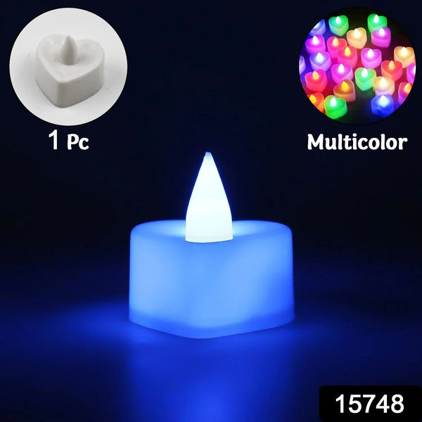 LED Tealights, Smokeless Plastic Decorative Candles, Diwali (Pack Of 1 / Multicolor) - justgrabit.in | Just Grab It