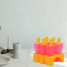 Kulfi Maker Moulds Set Plastic Homemade Kulfi Mould 6pcs Set For Freezer Use - justgrabit.in | Just Grab It