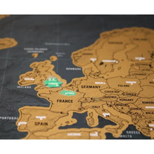 Scratch Off Map Interactive Vacation Poster World Travel Maps - Justgrabit Inc.
