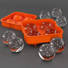 Ice Trays for Freezer Whiskey Ice Cube Plastic Ball Maker Mold Sphere Mould 4 Holes New Ice Balls Party Brick Round Tray Bar Tool ice for Whiskey - Justgrabit Inc.