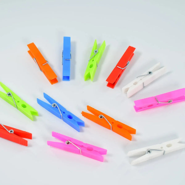 Multi Purpose Plastic Clothes Clips for Cloth Drying Clips (set of 144Pc) - Justgrabit Inc.