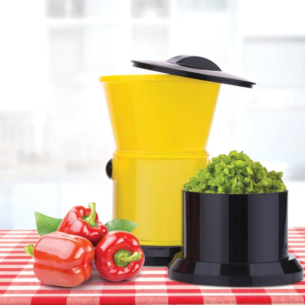 Round Chilly Cutter and grinder tool with effective sharp chopping and cutting blade system. - Justgrabit Inc.