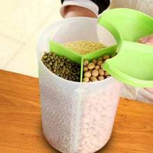 3 in 1 Transparent Air Tight Storage Dispenser Container (With Color Box) - Justgrabit Inc.