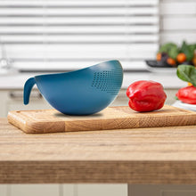 Plastic Rice Bowl / Food Strainer Thick Drain Basket with Handle for Rice, Vegetable & Fruit (set of 3pcs With Brown box) - Justgrabit Inc.