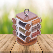 Ganesh 12 - Jar Revolving Spice Rack Masala Box - Justgrabit Inc.