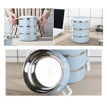 Multi Layer Stainless Steel Hot Lunch Box (3 Layer) - Justgrabit Inc.