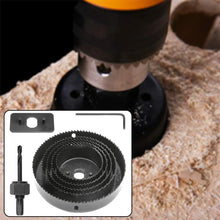 8 - Piece Set Carbon Arbored Adjustable Hole Saw Set Round Circular (64 mm, 76mm1 89mm, 102mm & 127mm) - Justgrabit Inc.