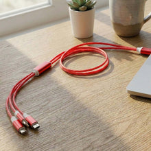 3 - in - 1 LED Glow Fast Charging Cable (1 Pc) - justgrabit.in | Just Grab It