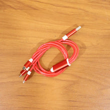 3 - in - 1 LED Glow Fast Charging Cable (1 Pc) - justgrabit.in | Just Grab It