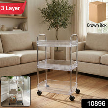 3 Layer Multipurpose Storage Trolley with Wheels - justgrabit.in | Just Grab It