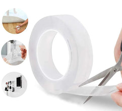 Double Sided Nano Adhesive Tape, 3 meter Washable Traceless Nano Gel Tape, Multipurpose - Justgrabit Inc.