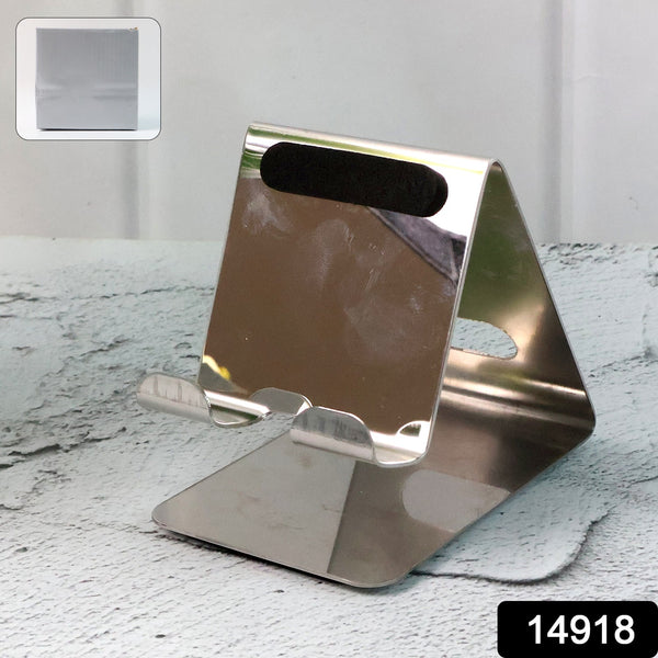 Stainless Steel Universal Mobile & Tablet Stand Holder - (1 Pc) - justgrabit.in | Just Grab It