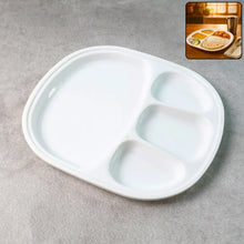 Plastic Large Compartment Dinner Plate / Thali with 4 Sections - justgrabit.in | Just Grab It
