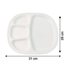 Plastic Large Compartment Dinner Plate / Thali with 4 Sections - justgrabit.in | Just Grab It