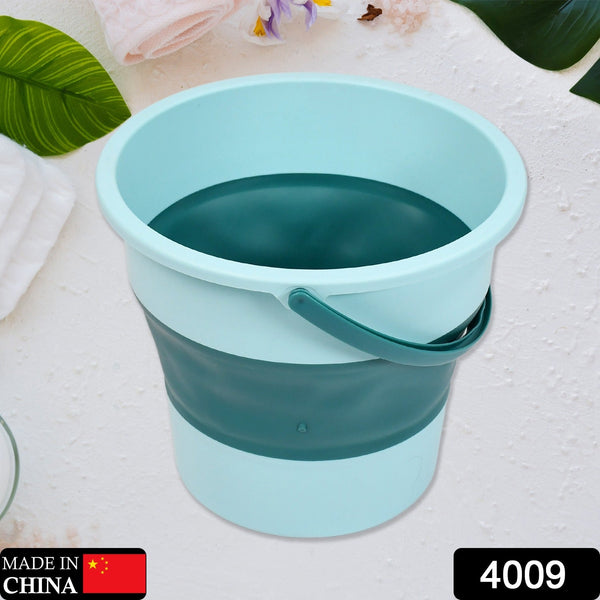 Water Bucket Folding High Capacity Foldable Hanging with Handle Bathroom Products - justgrabit.in | Just Grab It
