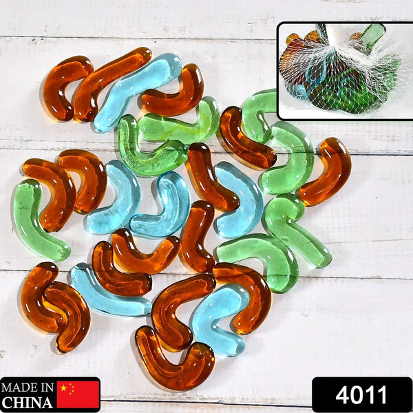 Glass Gem Stone, Flat Round Marbles Pebbles for Vase Fillers, Attractive pebbles for Aquarium Fish Tank. - Justgrabit Inc.