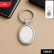 Elegant Oval Shape Metal Keychain for Personal Use - justgrabit.in | Just Grab It