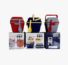 Airtight Lunch Box with Handle & Push Lock - Justgrabit Inc.