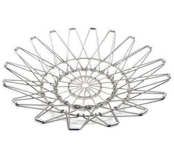Multipurpose Fruit Basket Stainless Steel Wire Bowl Foldable Basket for Vegetable / Fruits / Dining - Justgrabit Inc.