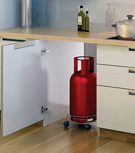 Stainless Steel Gas Cylinder Trolley - justgrabit.in | Just Grab It