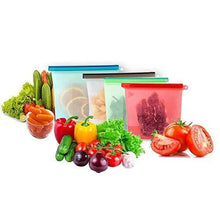 Reusable Silicone Airtight Leakproof Food Storage Bag - 1 ltr - Justgrabit Inc.