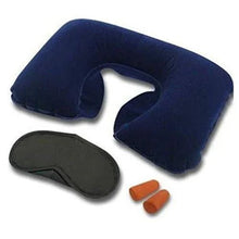 3in1 Air Travel Kit with Pillow, Ear Buds & Eye Mask - Justgrabit Inc.
