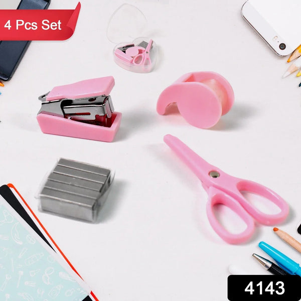 Mini Office Stationery Set (4 Pcs Set) - justgrabit.in | Just Grab It
